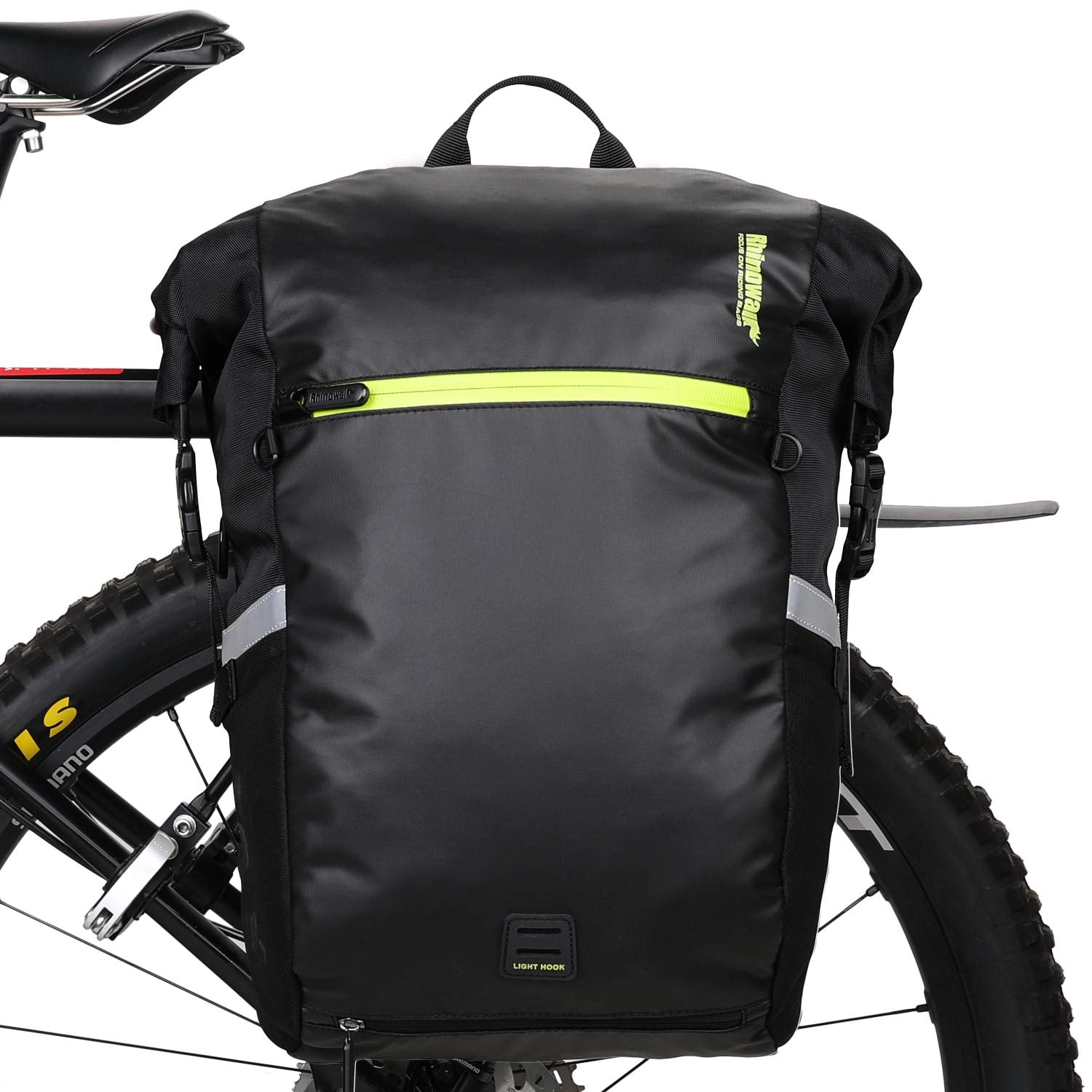 Rhinowalk 2-in-1 Waterproof Bike Pannier Backpack | 24L Laptop Bag
