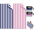 Microfibre Beach Towels for Adults - 2 Pack 180x90cm Microfibre Towel - image 1