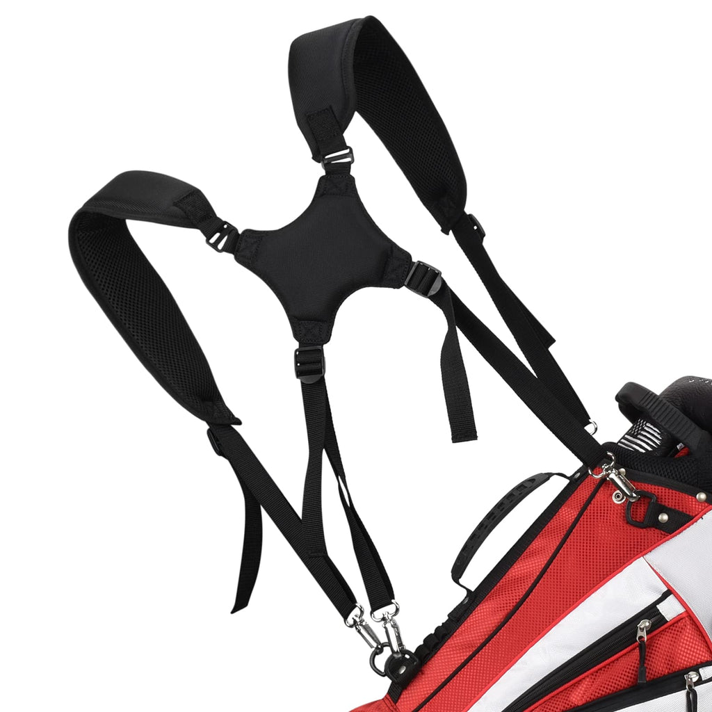 Big Teeth Golf Bag Strap Replacement | Padded Nylon Adjustable 4-Hook