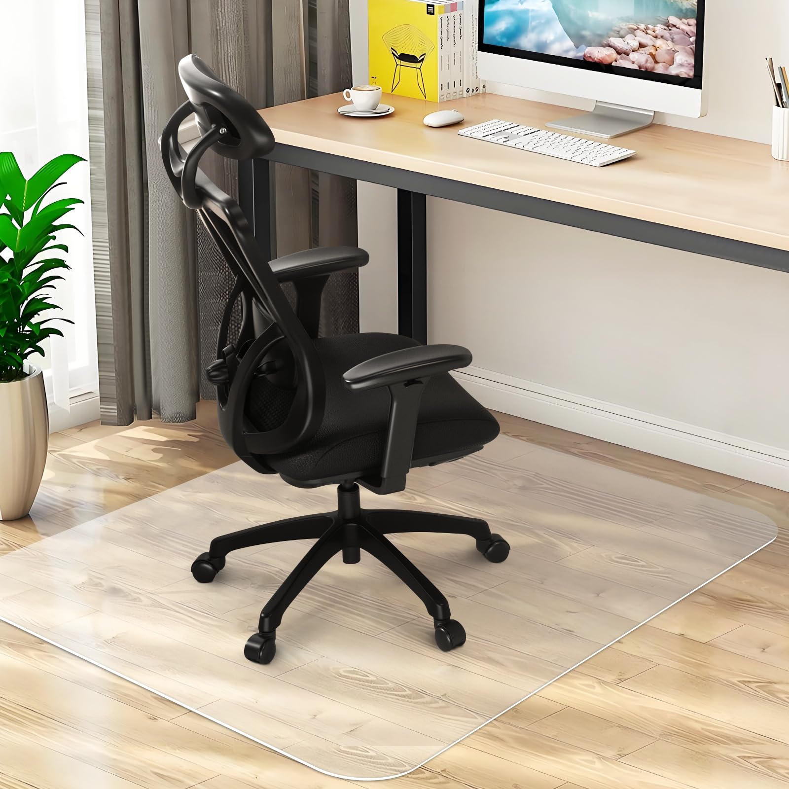 PVC Chair Mat for Hardwood Floors | 47x36" Floor Protector