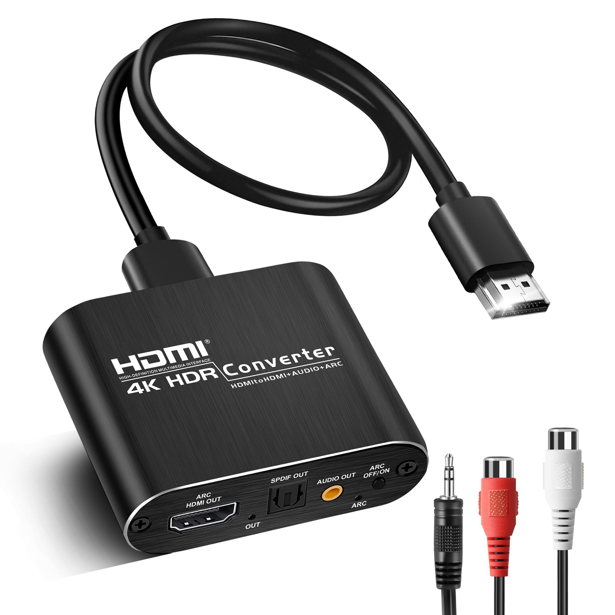 4K@60Hz HDMI Audio Extractor | Optical SPDIF & 3.5mm AUX