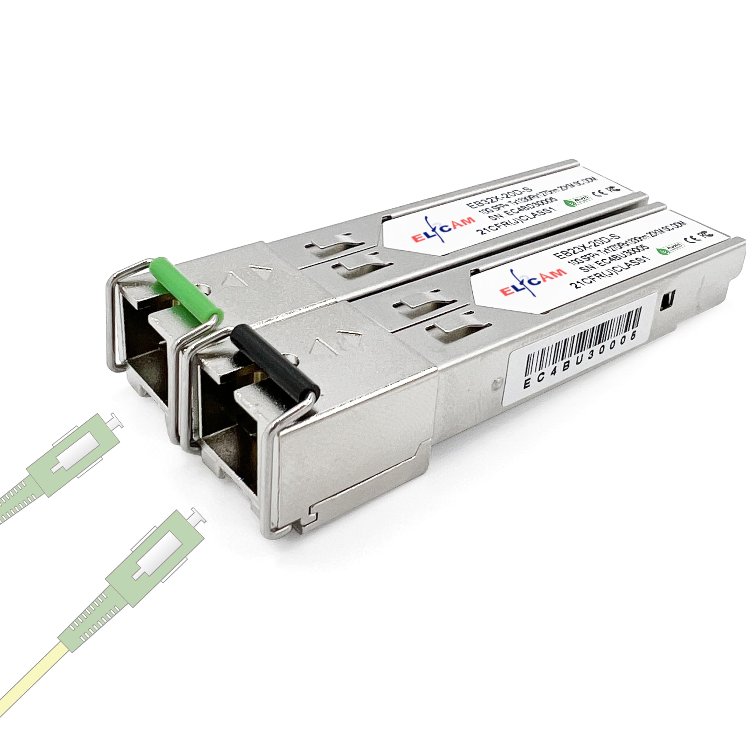 Elfcam 10Gbps SFP+ BIDI Transceiver Module – SC Simplex Single Mode 20km