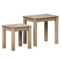 Vida Designs Panama Nest of 2 Tables | Solid Pine Wood Side Lamp Unit