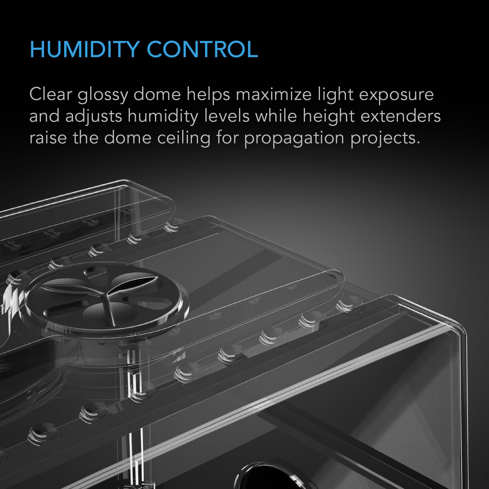 AC Infinity Humidity Dome Germination Kit | 72-Cell Seedling Tray