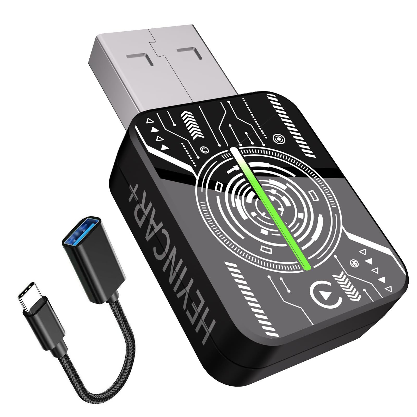 HEYINCAR+ 2025 Wireless CarPlay Adapter | Wired to Wireless for iPhone