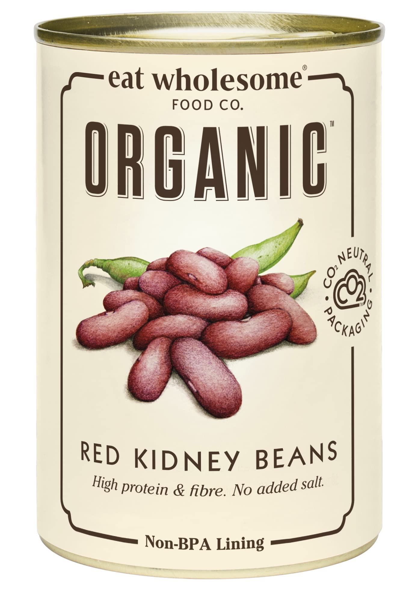 Eat Wholesome Organic Red Kidney Beans – 400g (Pack of 12) Bulk