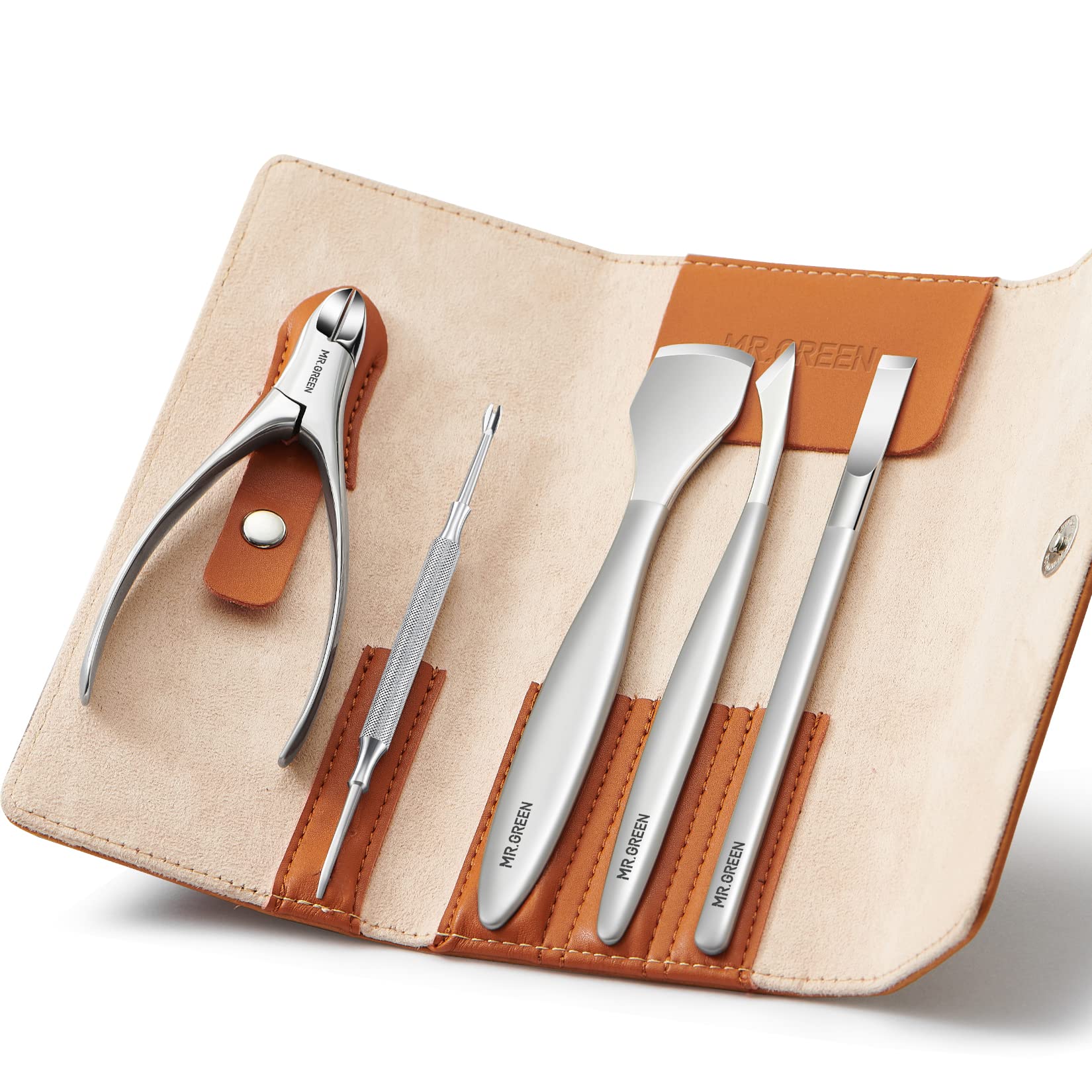 MR.GREEN 5-Piece Professional Pedicure Knife Set | Stainless Steel Foot Care