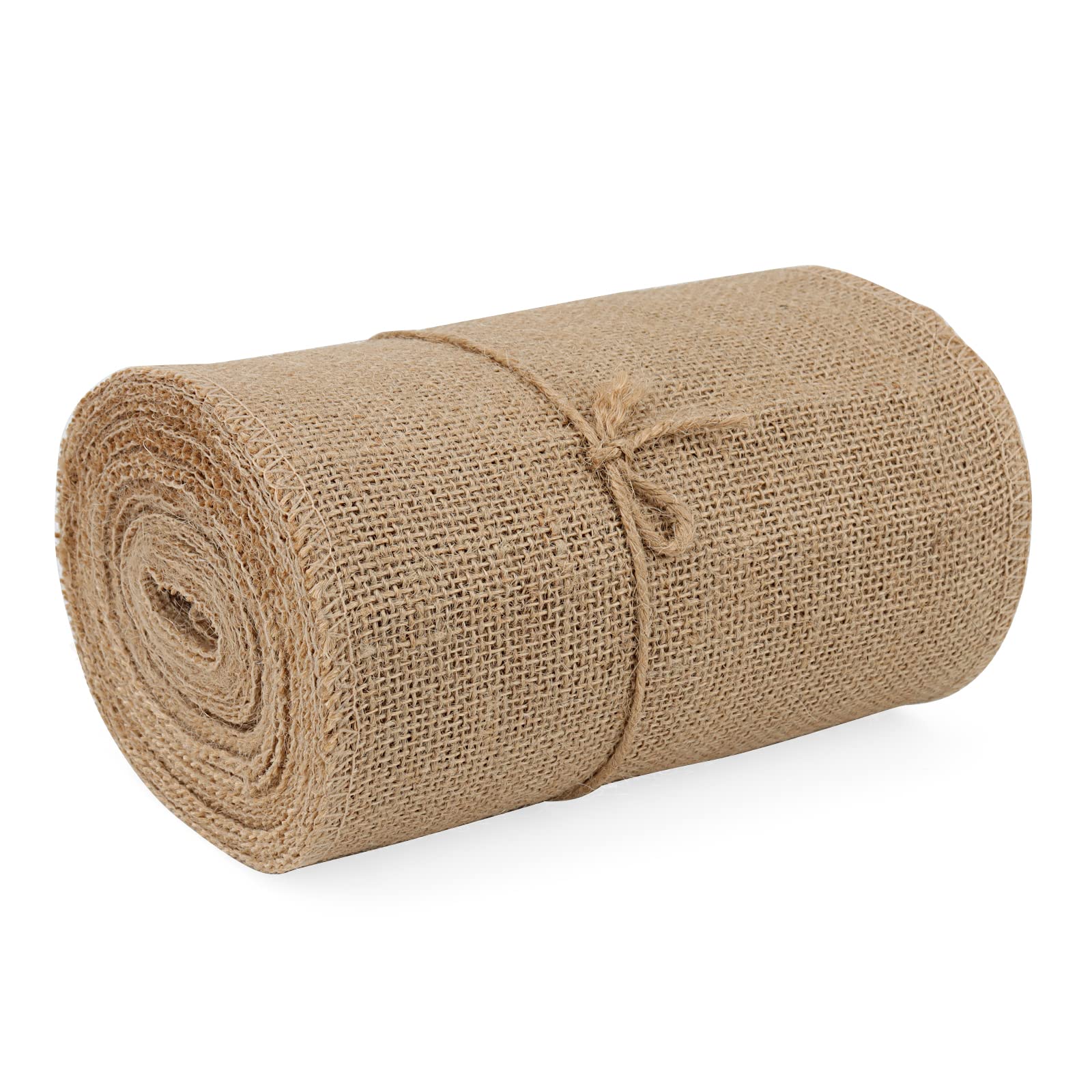 JOIKIT Natural Hessian Fabric Roll | 20cm x 10m Jute Burlap Table Runner