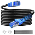 Veigrvy Cat 6A Outdoor Ethernet Cable 10m | Direct Burial 10Gbps LAN