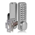 XFORT Digital Door Lock – Satin Chrome Keypad Combination Security Lock