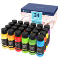 INK LAB Acrylic Paint Set – 24 Vibrant Non-Toxic Colors for Canvas
