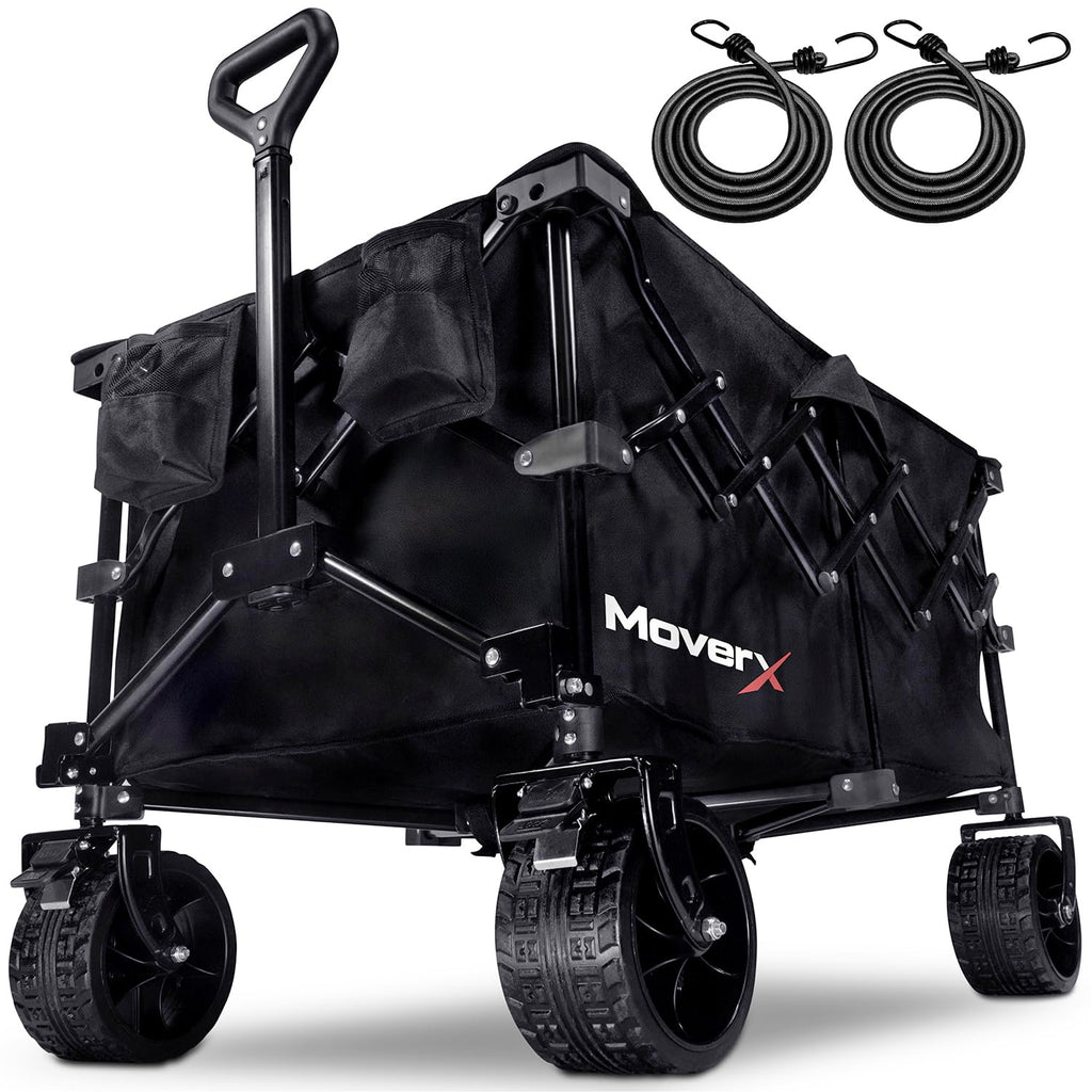 MoverX 200L Folding Wagon – All-Terrain Collapsible Festival Trolley