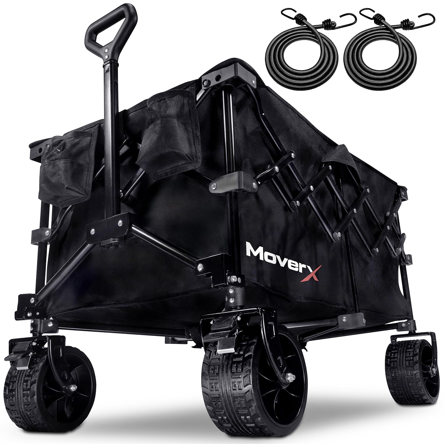 MoverX 200L Folding Wagon – All-Terrain Collapsible Festival Trolley
