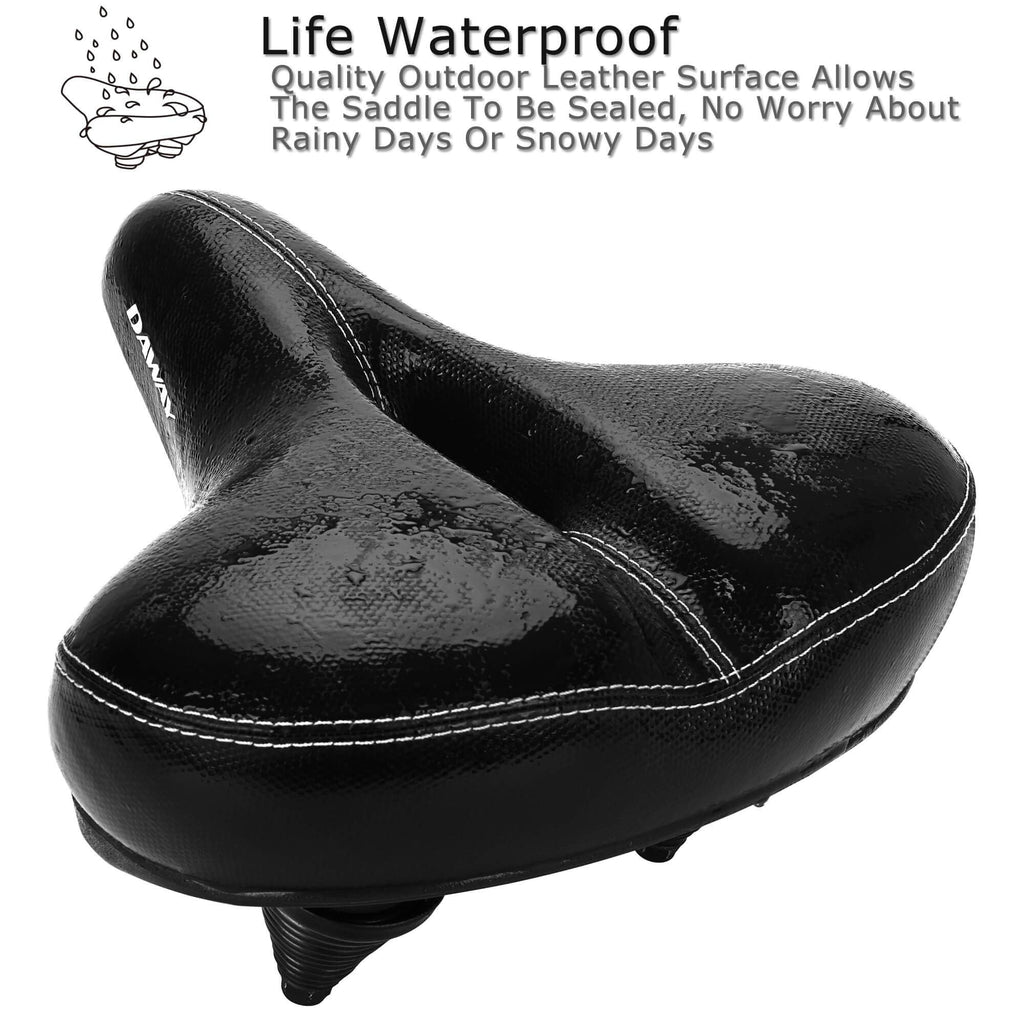 DAWAY C30 Wide Bike Seat - Memory Foam Oversized Bicycle Saddle for Peloton
