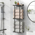 3-Tier Wall Mounted Towel Rack | Metal Storage for Small Bathrooms