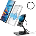 Magnetic Wireless Charger – Foldable Aluminum Stand for iPhone