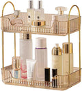 Jolof Store Amber 2-Tier Vanity Shelf | Bathroom Skincare & Makeup Organizer