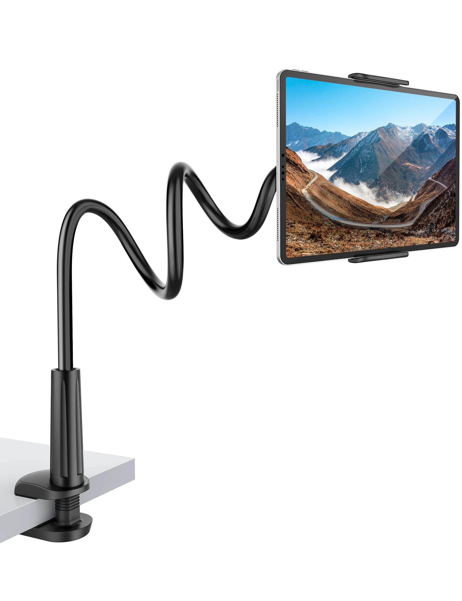 Rupoku Gooseneck Tablet Holder – 360 Flexible Lazy Arm Stand for iPad