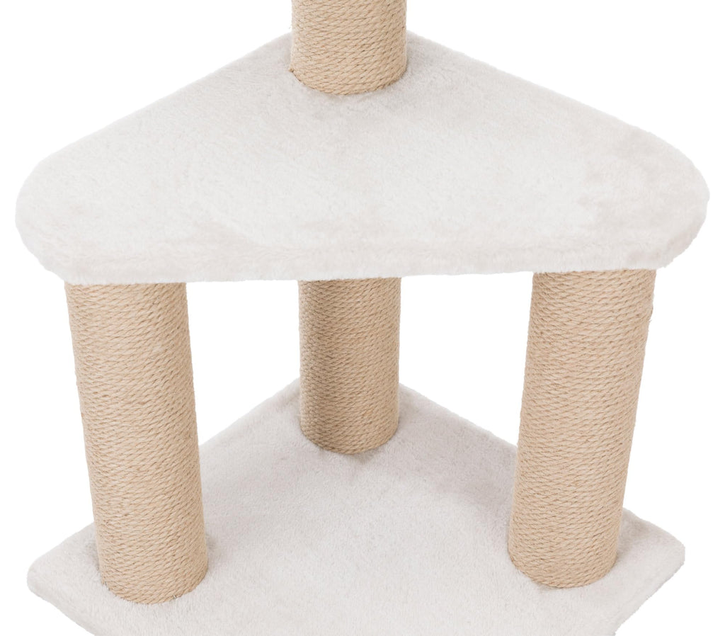 TRIXIE Ivan Cat Tree – 32.3in Multi-Level Sisal Scratching Post, Light Grey