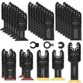 LEILUO 32 Pcs Titanium Oscillating Multi Tool Blades Kit for Wood & Nails