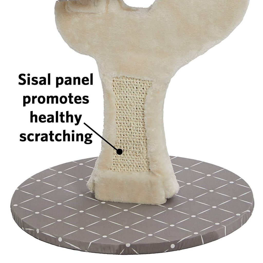 MidWest Salvador Cat Tree with Sisal Scratching Pad - Mushroom