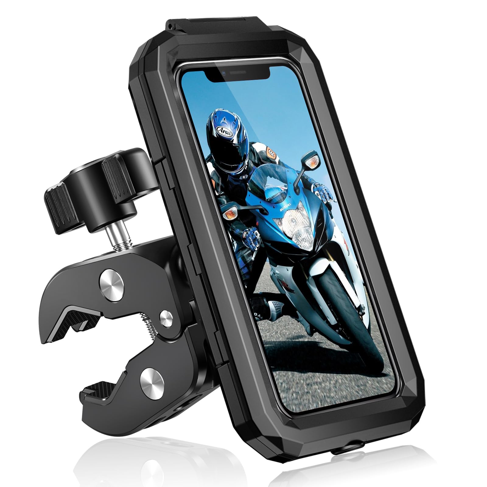 BTNEEU Waterproof Motorbike Phone Holder – 360° Rotation Bike Mount