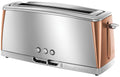Russell Hobbs Luna 2-Slice Long Slot Toaster – Copper & Stainless Steel