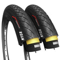 Fincci Roam 700x35c Tyres - 1mm Puncture Protection Foldable (Pack of 2)
