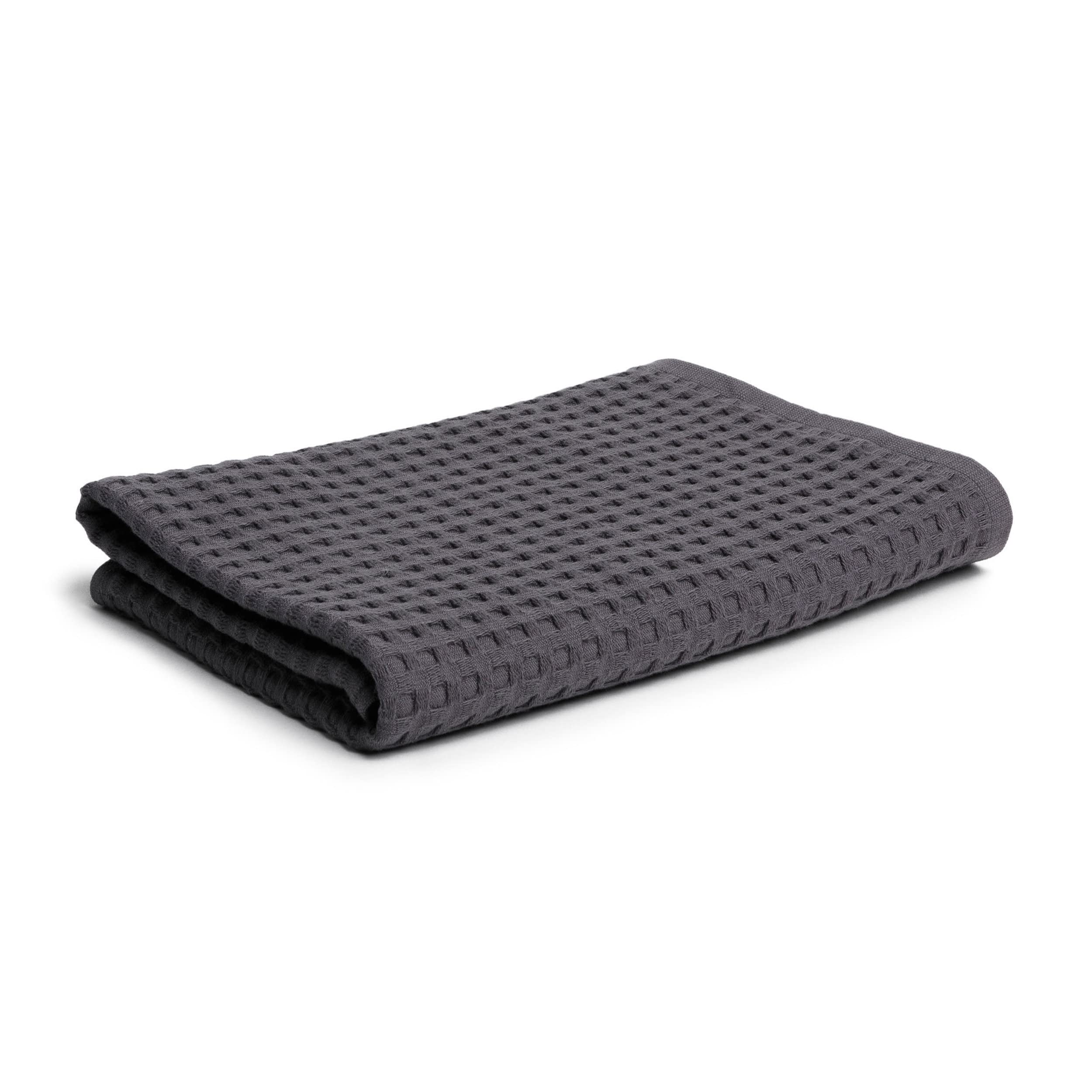 möve Piquée Hand Towel – 100% Cotton, Graphite, 50 x 100 cm
