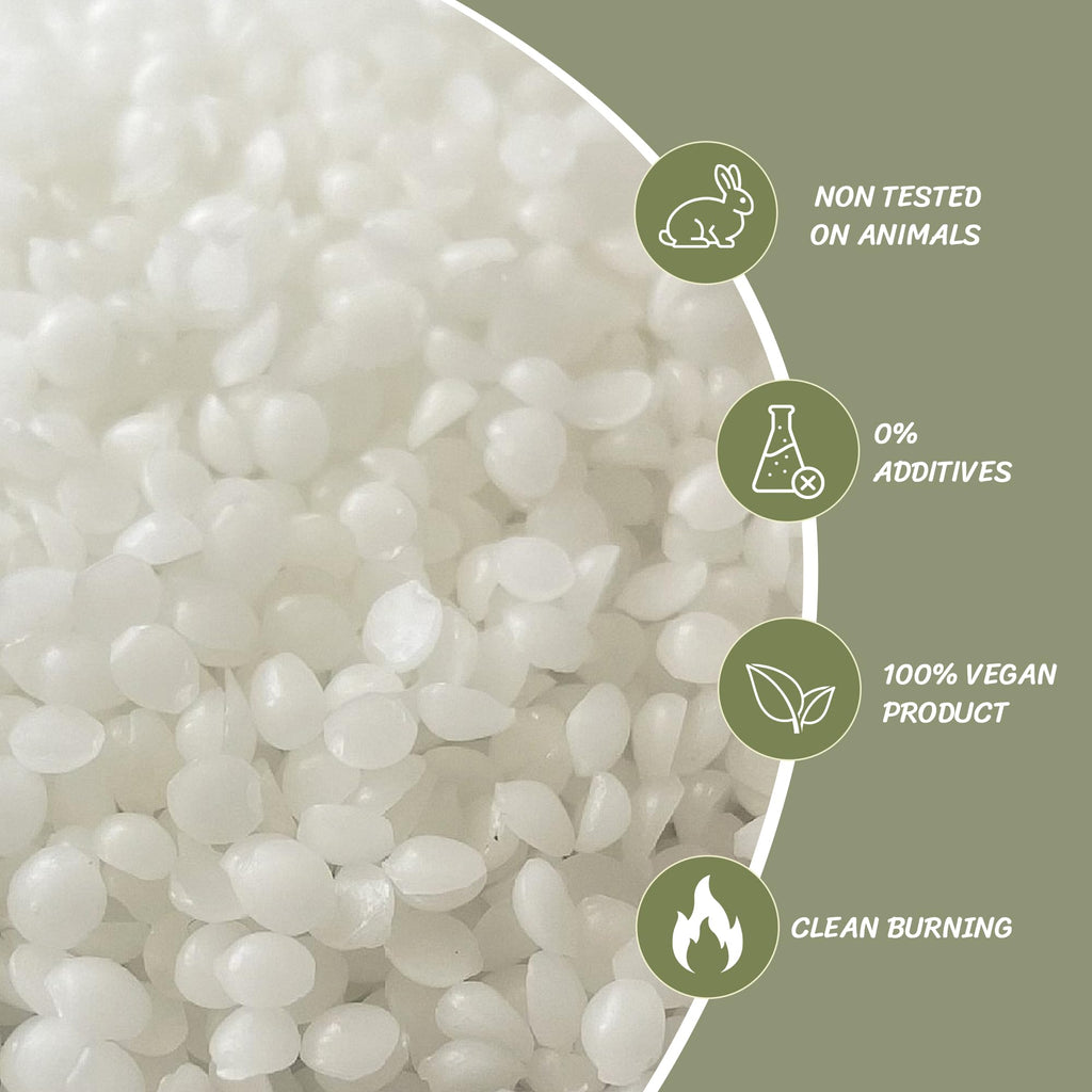 TRINIDa Soy Wax Pellets for Candle Making | 10KG Natural SoyPRO Wax