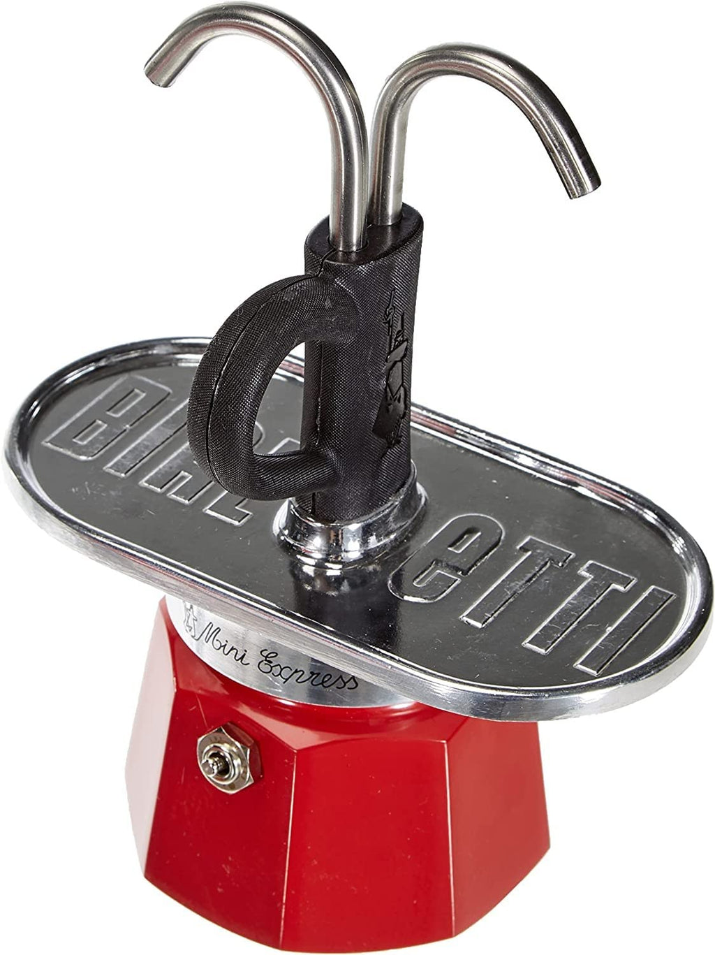Bialetti Mini Express 2-Cup Espresso Maker – Red Italian Coffee Set