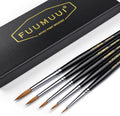 Fuumuui Kolinsky Sable Detail Paint Brushes | 5pc Miniature Set