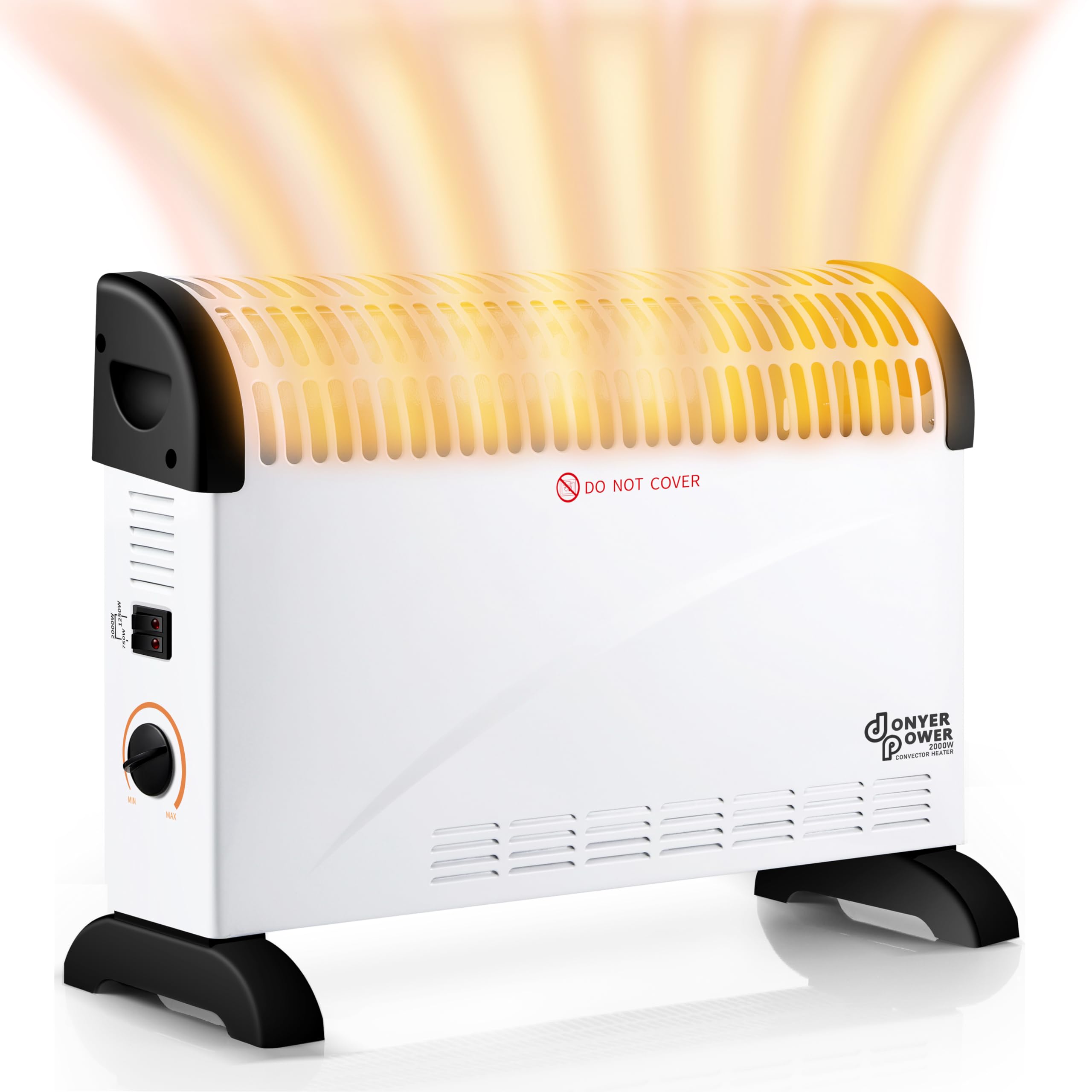 Donyer Power 2000W Convector Radiator Heater with Adjustable Thermostat
