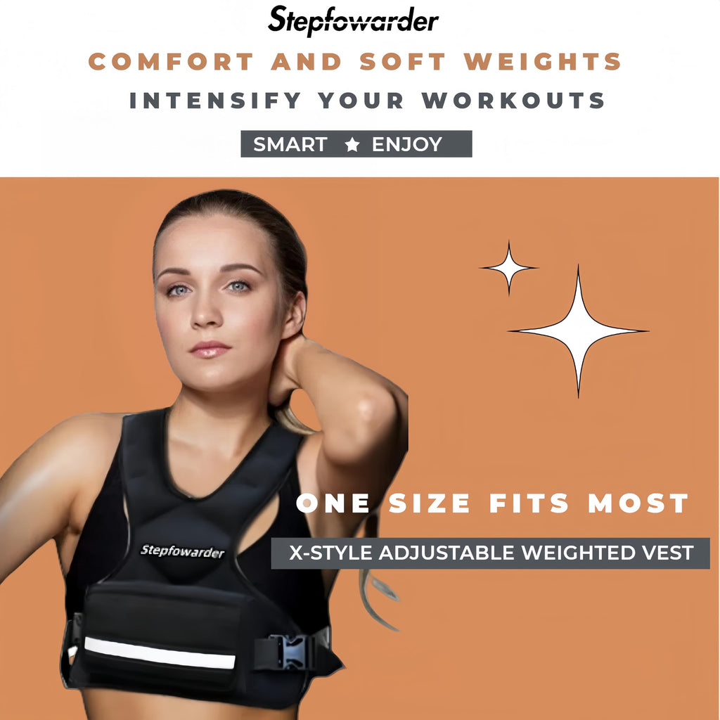 Stepfowarder Weighted Vest - 2-5kg Adjustable Neoprene Strength Vest