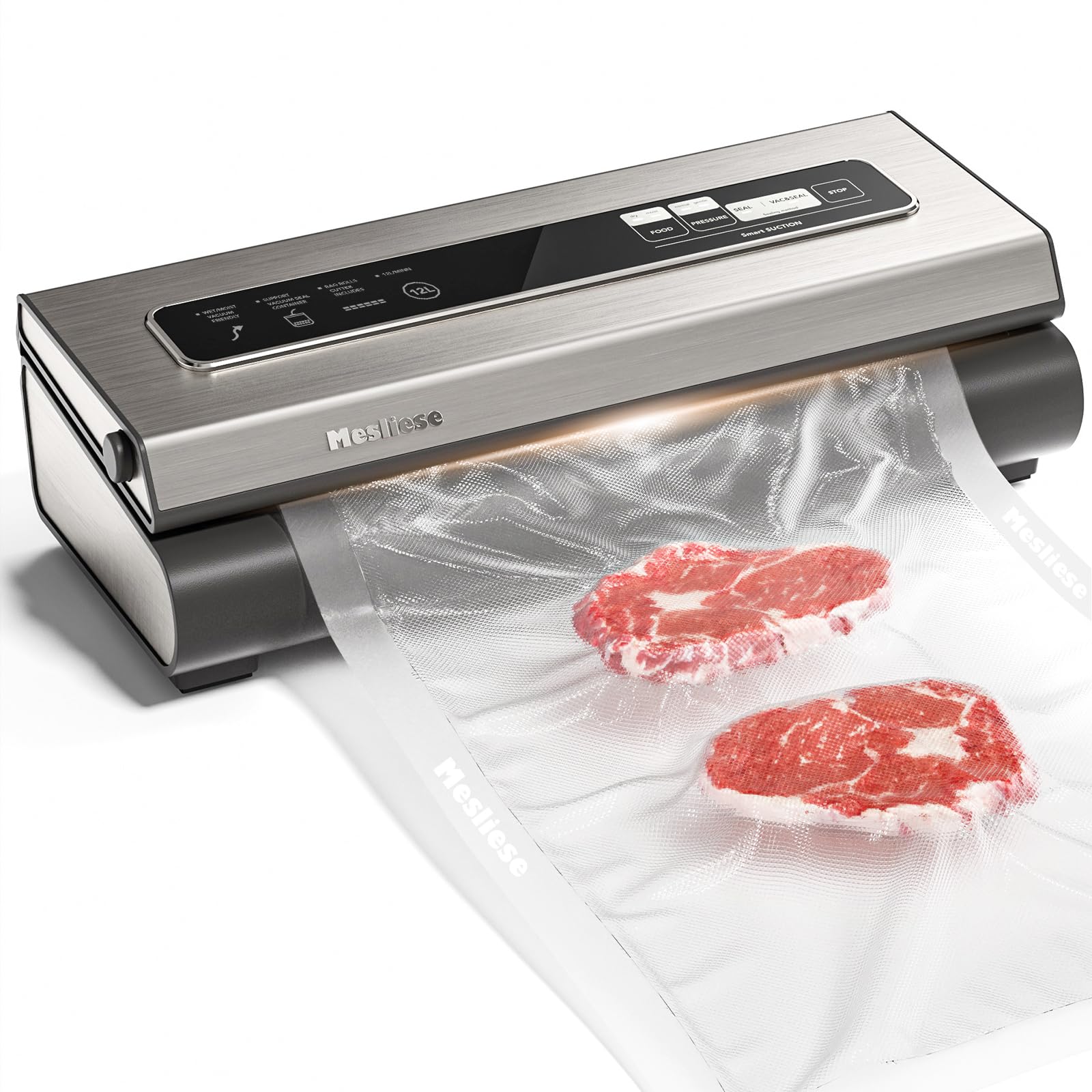 Mesliese Vacuum Sealer Machine | 90Kpa 6-in-1 Food Preservation System