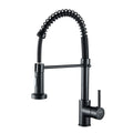 Cobbe Kitchen Sink Mixer Tap | Pull Down Sprayer High Arc Faucet - Black