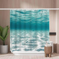 Tropical Blue Ocean Shower Curtain – Mold Resistant Polyester