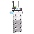 SWTYMIKI 6-Tier Over Door Towel Rack | Metal Wall Mounted Storage with Shelf