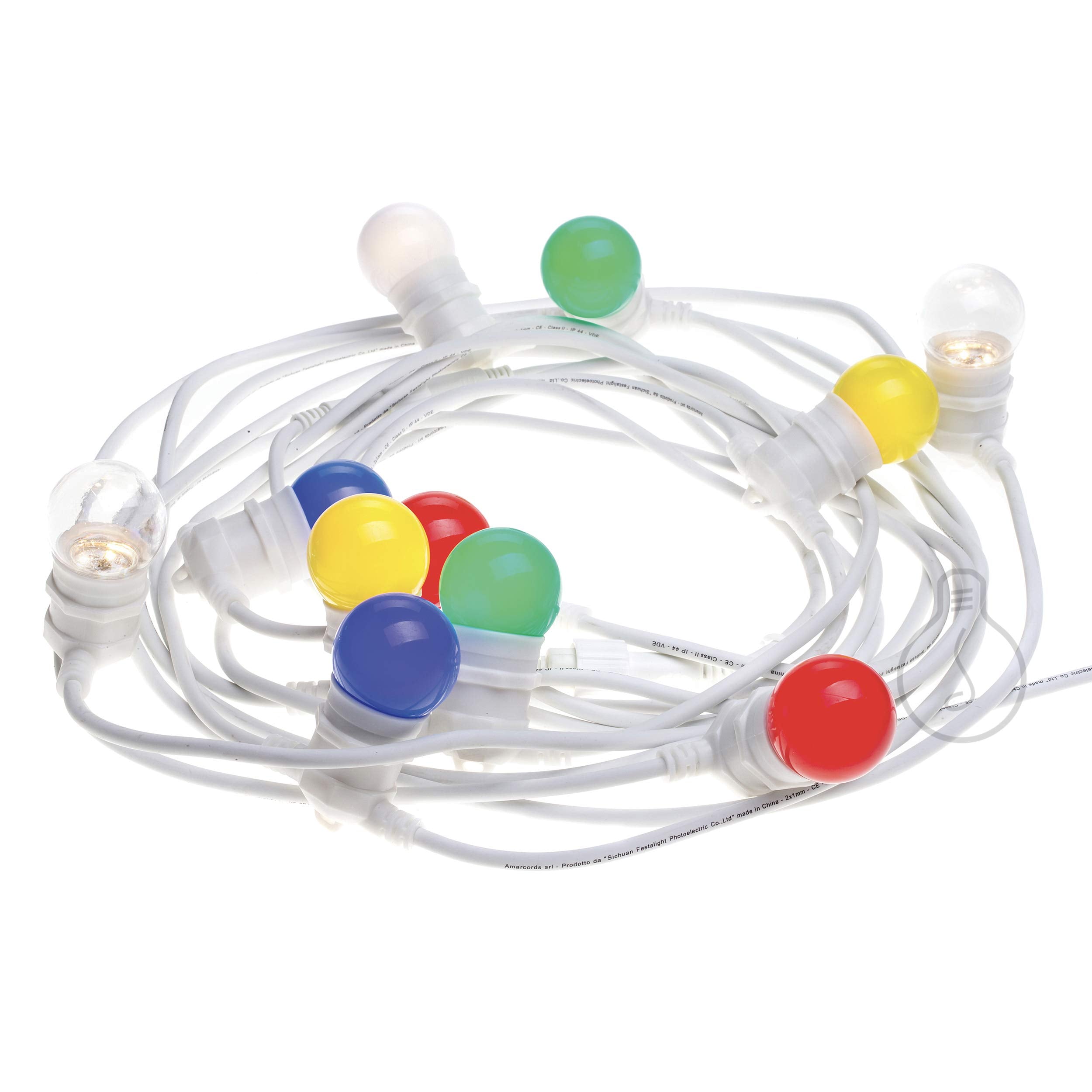 Amarcords White Outdoor Festoon Lights - 12.5m E27 String Lights