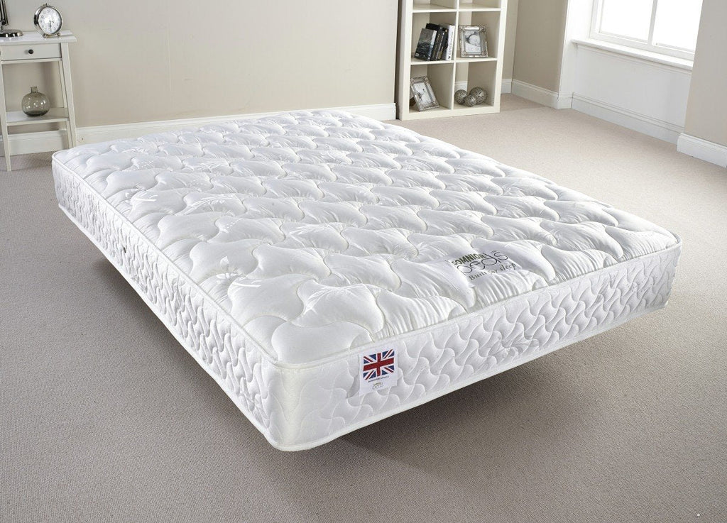 Somnior Beds Regal Quilted Mattress Comfort Sleep Solution, Silk, White, Full - image 2