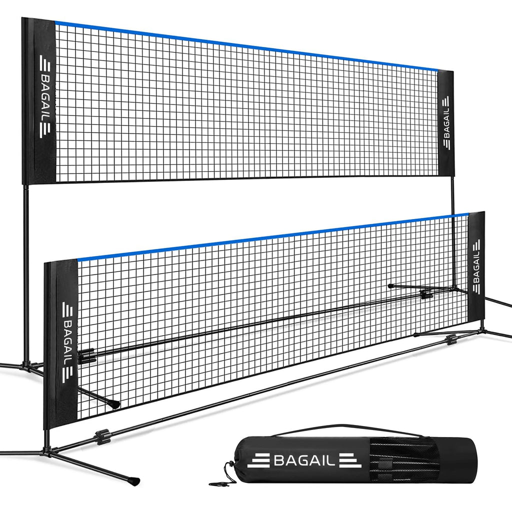 BAGAIL Portable Badminton Net – Height Adjustable Foldable Sports Net