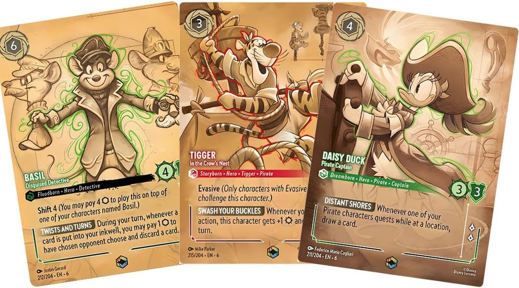Disney Lorcana TCG: Azurite Sea Booster Pack - 12 Trading Cards
