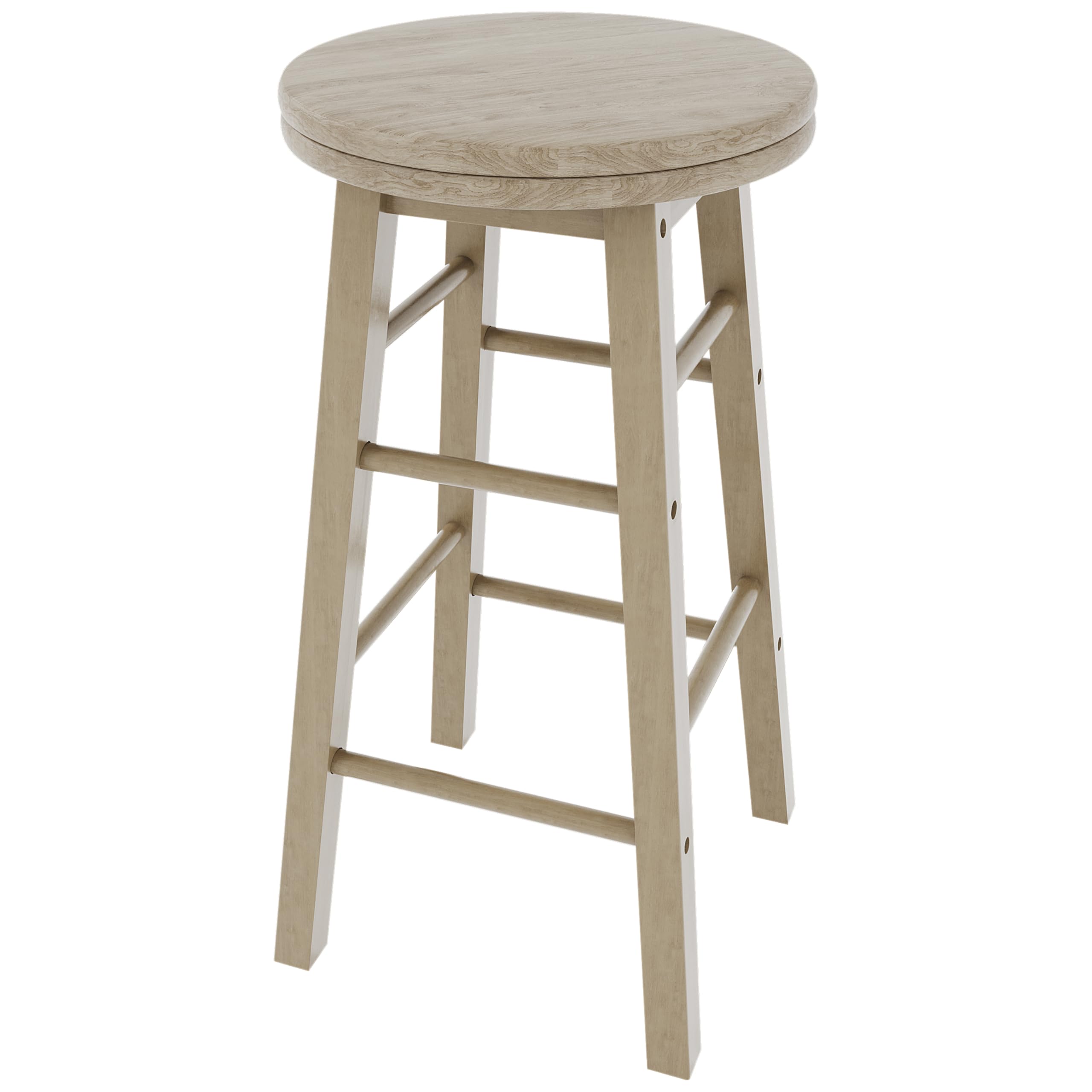 Chef Vida Modern Swivel Bar Stool | Solid Pine Wood Kitchen Seat
