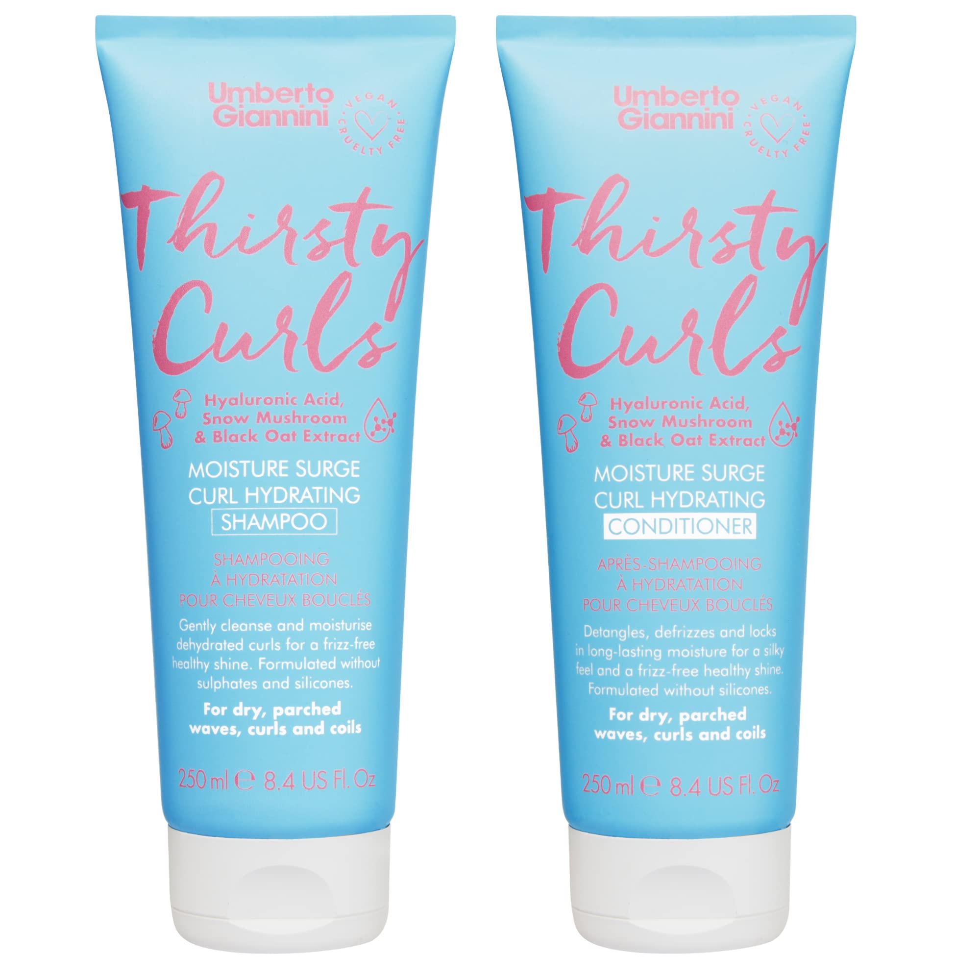Umberto Giannini Thirsty Curls Hydrating Shampoo & Conditioner Set