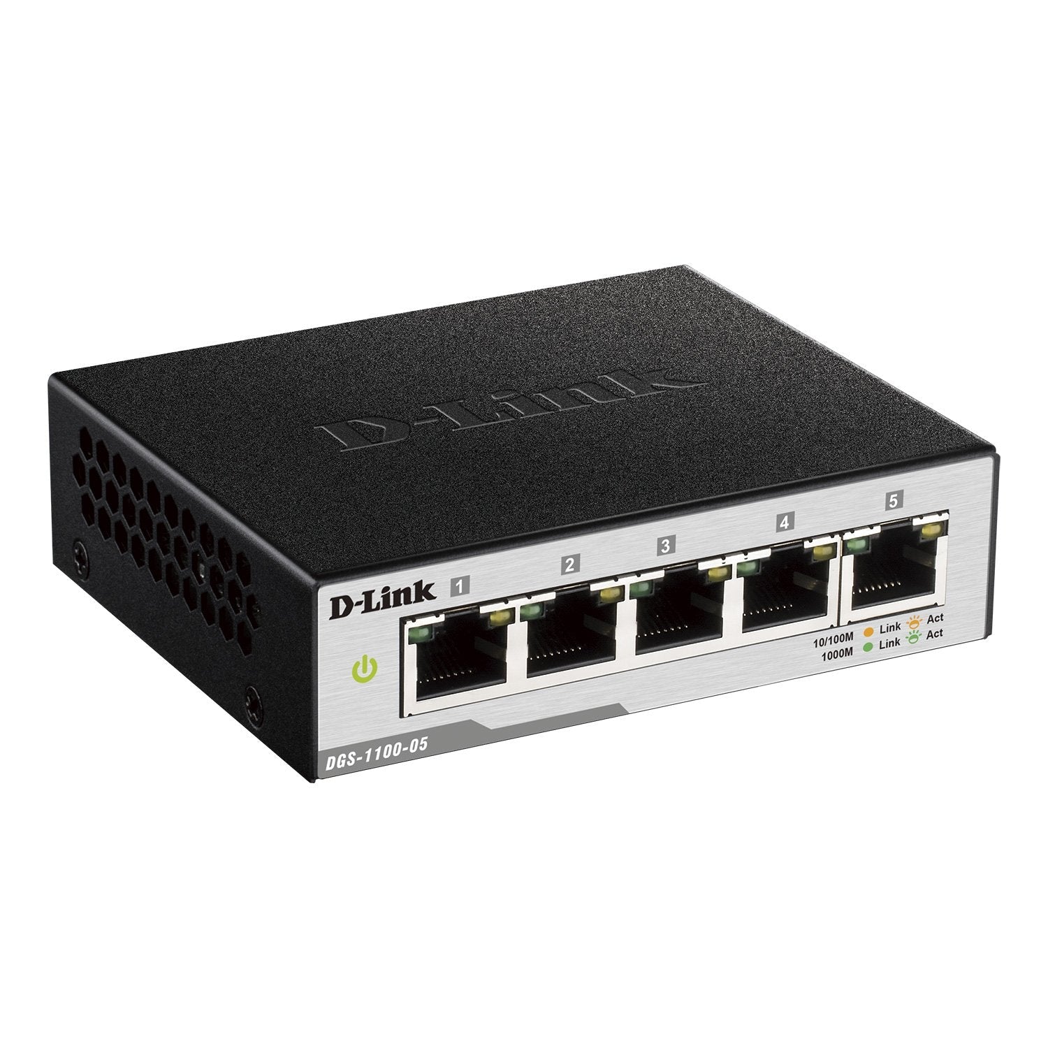 D-Link DGS-1100-05 5-Port Gigabit Smart Switch with VLAN Support
