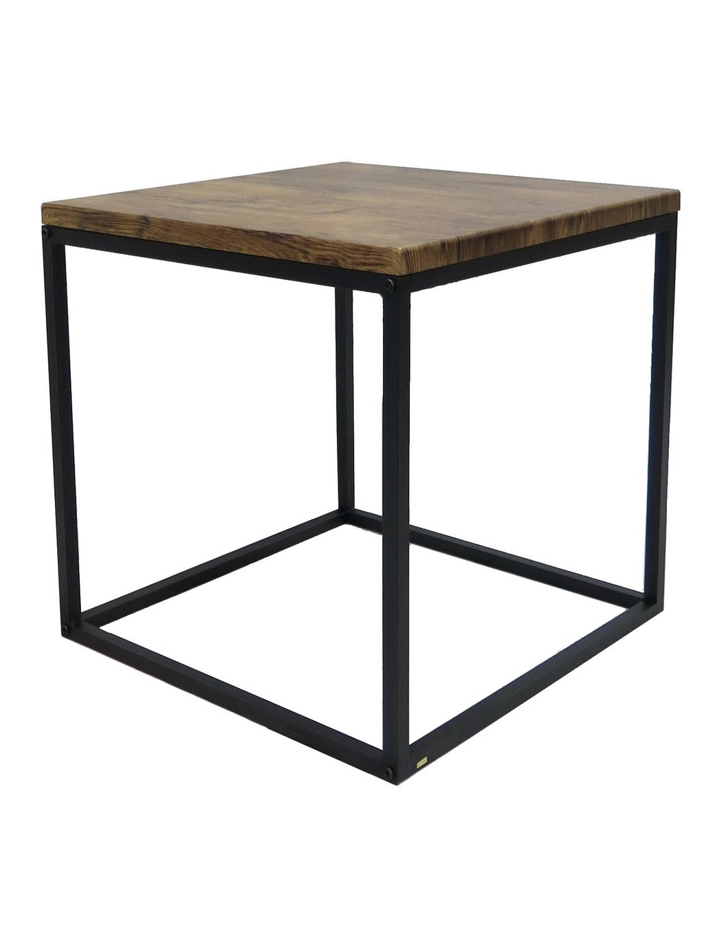 ASPECT Savona Square Coffee/Side End Table Vintage/Black, 45x45x45cm - image 1