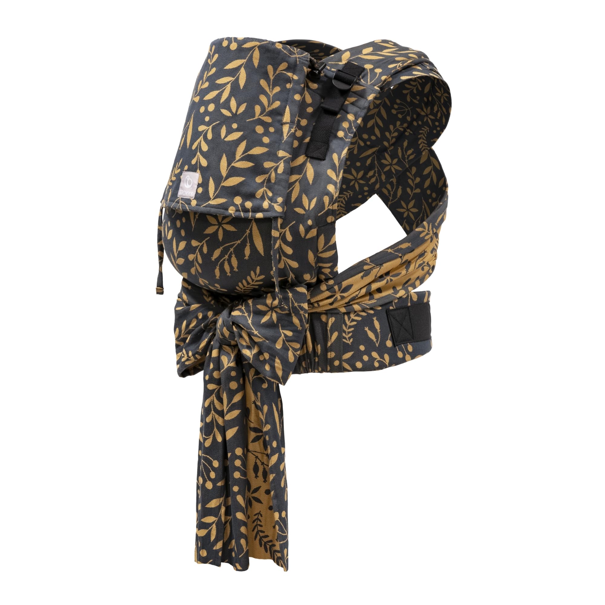 Stokke Limas Carrier Plus – Half-Buckle Baby Carrier, Floral Gold