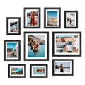 Giftgarden Black Gallery Wall Picture Frame Set | 10 Pack Matted Frames