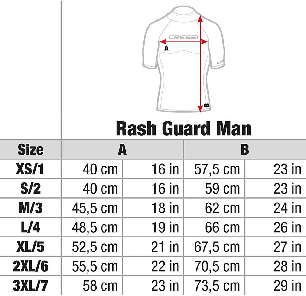 Cressi Men's Long Sleeve Rash Guard – UV Protection Swim Shirt, Black