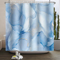 Blue Marble Shower Curtain | Waterproof Polyester 165x180cm